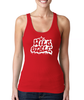 Women’s Fitted Tank Top Retro Print
